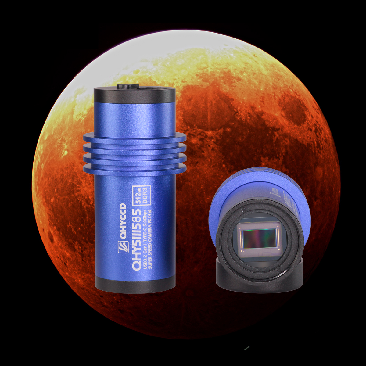 QHY5III585C为新一代QHY5III V2系列行星导星相机，为上一代产品QHY5III485C的强化版，有着和5III462C近似的近红外高灵敏度，同时动态范围表现亦有大幅度提升。